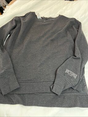 Victoria Sport Men's Charcoal Crewneck Sweatshirt